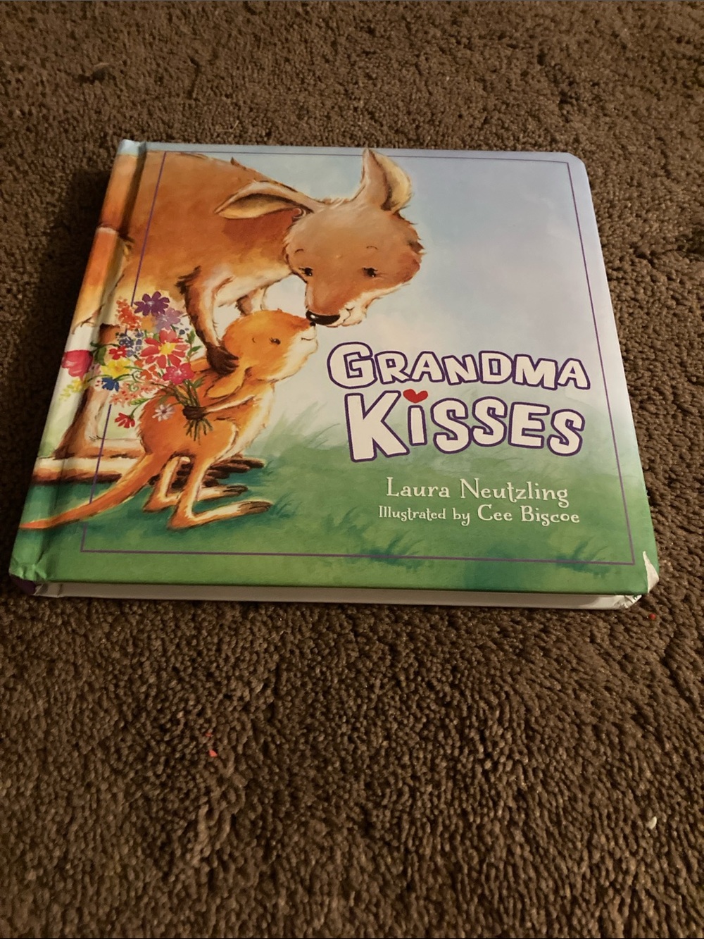 Grandma Kisses Children's Picture Book - Green & Purple Cover